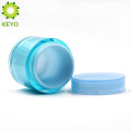 Plastic material and screen printing surface handling double wall waterproof bottle ball plastic jar 70G